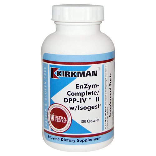 Kirkman Labs, EnZym-Complete/DPP-IV II with Isogest, 180 Capsules Review