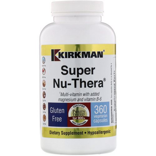 Kirkman Labs, Super Nu-Thera, 360 Vegetarian Capsules Review