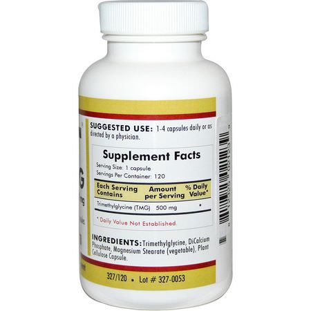Betaine Hcl Tmg, Matsmältning, Kosttillskott: Kirkman Labs, TMG (Trimethylglycine), 500 mg, 120 Capsules