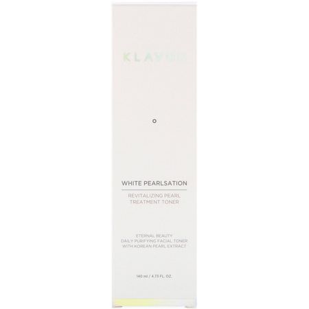 Toners, K-Beauty Cleanse, Scrub, Tone: KLAVUU, White Pearlsation, Revitalizing Pearl Treatment Toner, 4.73 fl oz (140 ml)