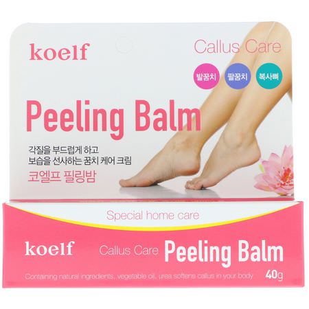 Fotvård, K-Beauty, Bad: Koelf, Callus Care Peeling Balm, 40 g