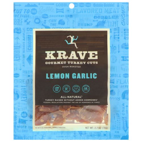 Krave, Gourmet Turkey Cuts, Lemon Garlic, 2.7 oz (76 g) Review