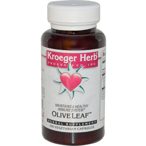 Kroeger Herb Co, Olive Leaf, 100 Veggie Caps Review