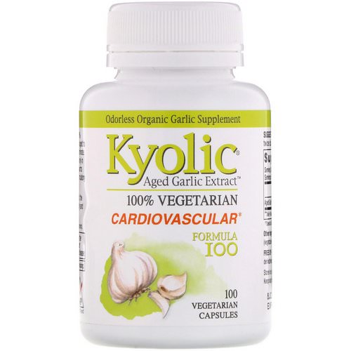 Kyolic, Aged Garlic Extract, Cardiovascular Formula 100, 100 Vegetarian Capsules Review