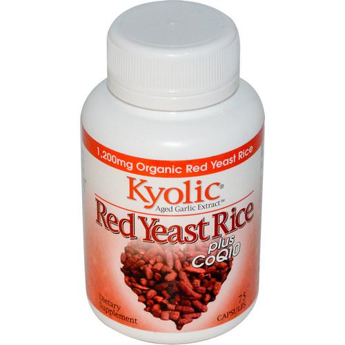 Kyolic, Aged Garlic Extract, Red Yeast Rice, Plus CoQ10, 75 Capsules Review