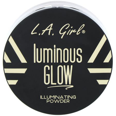 Markör, Ansikte, Smink: L.A. Girl, Luminous Glow, Illuminating Powder, Holographic Stardust, 0.18 oz (5 g)