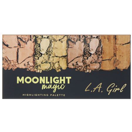 Makeupgåvor, Överstrykningspenna, Ansikte, Smink: L.A. Girl, Moonlight Magic Highlighting Palette, 0.14 oz (4 g) Each