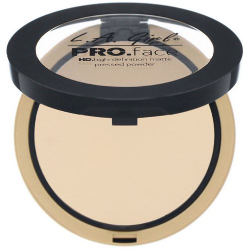L.A. Girl, Pro Face HD Matte Pressed Powder, Creamy Natural, 0.25 oz (7 g) Review