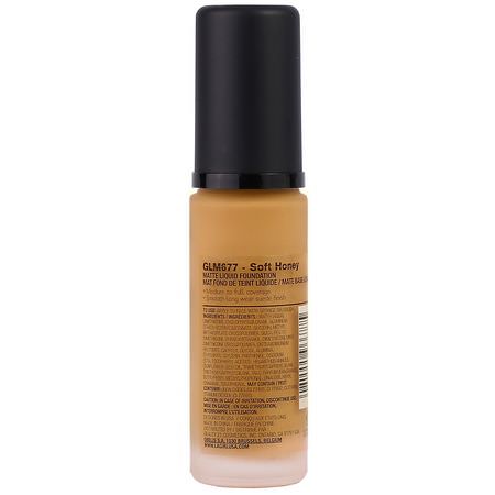 Foundation, Face, Makeup: L.A. Girl, Pro Matte HD Foundation, Soft Honey, 1 fl oz (30 ml)