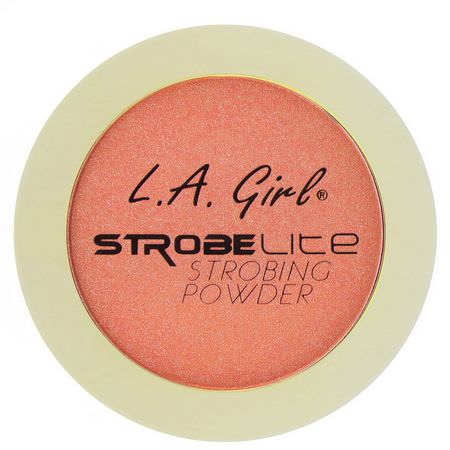 Markör, Ansikte, Smink: L.A. Girl, Strobe Lite, Strobing Powder, 40 Watt, 0.19 oz (5.5 g)