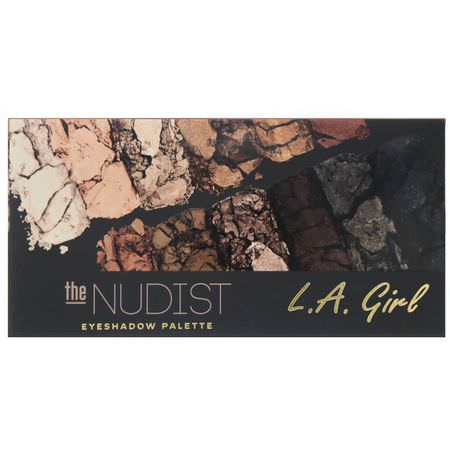 Makeupgåvor, Ögonskugga, Ögon, Smink: L.A. Girl, The Nudist Eyeshadow Palette, 0.035 oz (1 g) Each