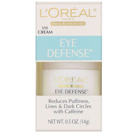 Behandlingar, Ögonkräm, Ögonvård, Hudvård: L'Oreal, Eye Defense Eye Cream, 0.5 fl oz (14 g)