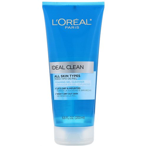 L'Oreal, Ideal Clean, Foaming Gel Cleanser, 6.8 fl oz (200 ml) Review