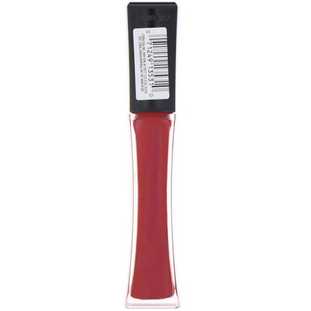 Läppglans, Läppar, Smink: L'Oreal, Infallible 8HR Pro Gloss, 315 Rebel Red, 0.21 fl oz, (6.3 ml)