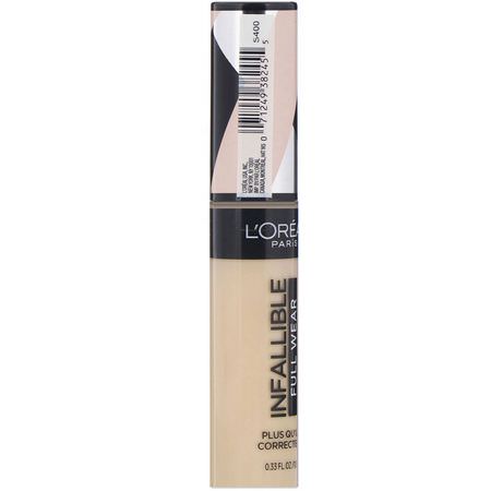 Concealer, Face, Makeup: L'Oreal, Infallible Full Wear More Than Concealer, 355 Vanilla, 0.33 fl oz (10 ml)