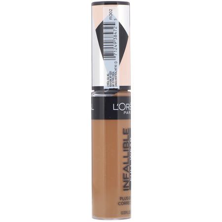 Concealer, Face, Makeup: L'Oreal, Infallible Full Wear More Than Concealer, 415 Honey, .33 fl oz (10 ml)