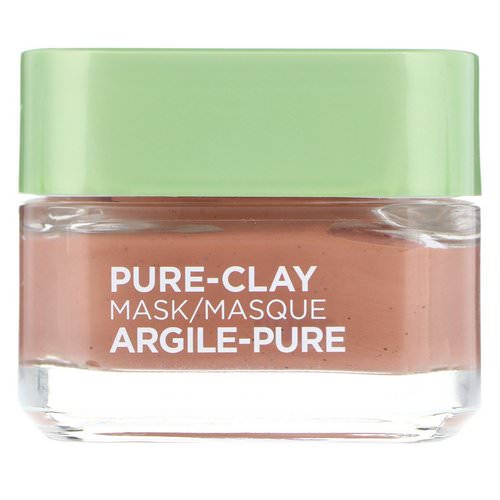 L'Oreal, Pure-Clay Mask, Exfoliate & Refine Pores, 3 Pure Clays + Red Algae, 1.7 oz (48 g) Review