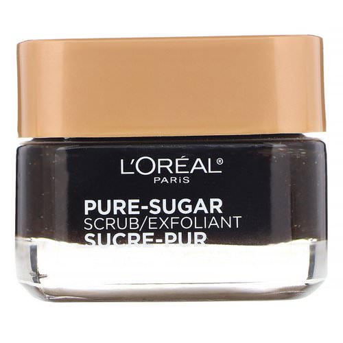 L'Oreal, Pure-Sugar Scrub, Resurface & Energize, 3 Pure Sugars + Coffee, 1.7 oz (48 g) Review