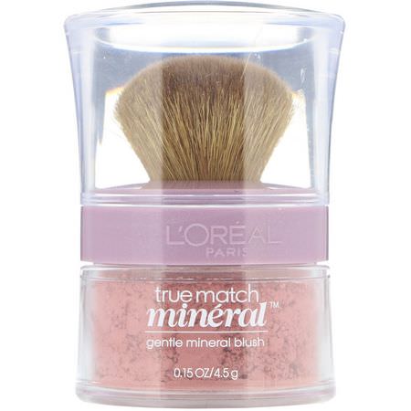 Blush, Face, Makeup: L'Oreal, True Match Naturale Mineral Blush, 488 Soft Rose, 0.15 oz (4.5 g)