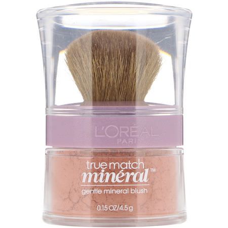 Blush, Face, Makeup: L'Oreal, True Match Naturale Mineral Blush, 492 Bare Honey, 0.15 oz (4.5 g)