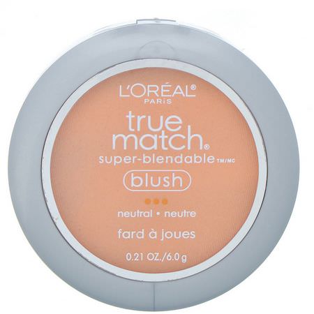 Blush, Face, Makeup: L'Oreal, True Match Super-Blendable Blush, N3-4 Innocent Flush, .21 oz (6 g)