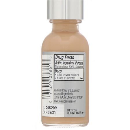 Foundation, Face, Makeup: L'Oreal, True Match Super-Blendable Makeup, C3 Creamy Natural, 1 fl oz (30 ml)