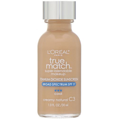 L'Oreal, True Match Super-Blendable Makeup, C3 Creamy Natural, 1 fl oz (30 ml) Review