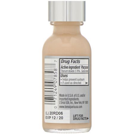 Foundation, Face, Makeup: L'Oreal, True Match Super-Blendable Makeup, N2 Classic Ivory, 1 fl oz (30 ml)