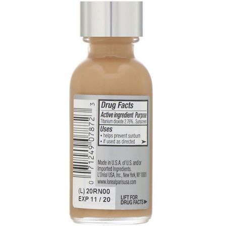 Foundation, Face, Makeup: L'Oreal, True Match Super-Blendable Makeup, N6 Honey Beige, 1 fl oz (30 ml)