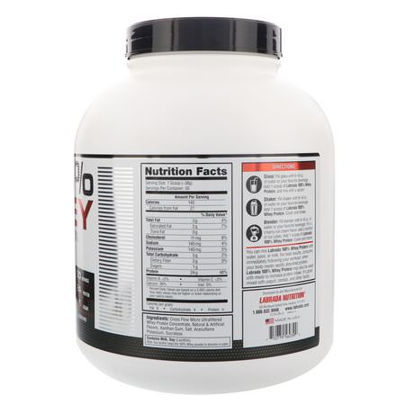 Vassleprotein, Idrottsnäring: Labrada Nutrition, 100% Whey Protein, Strawberry, 4.13 lbs (1875 g)