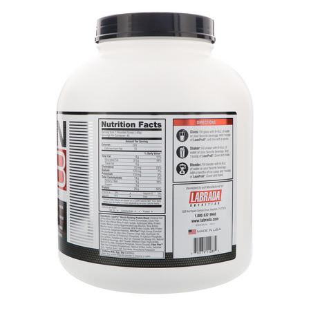 Protein, Idrottsnäring: Labrada Nutrition, Lean Pro8, Vanilla, 5 lbs (2268 g)