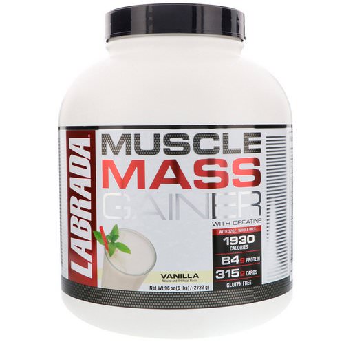 Labrada Nutrition, Muscle Mass Gainer with Creatine, Vanilla, 6 lbs (2722 g) Review