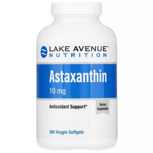 Lake Avenue Nutrition, Astaxanthin, 10 mg, 360 Veggie Softgels Review