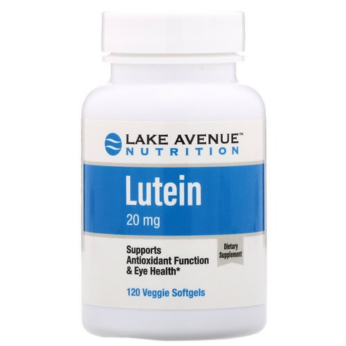 Lake Avenue Nutrition, Lutein, 20 mg, 120 Veggie Softgels Review