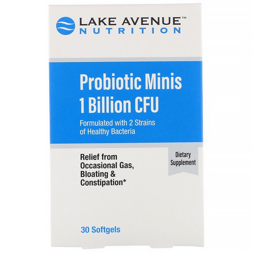 Lake Avenue Nutrition, Probiotic Minis, 2 Strains of Healthy Bacteria, 1 Billion CFU, 30 Mini Softgels Review