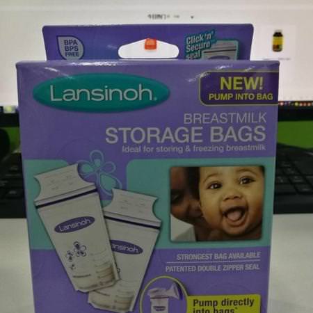 Lansinoh, Breastmilk Storage Bags, 25 Pre-Sterilized Bags