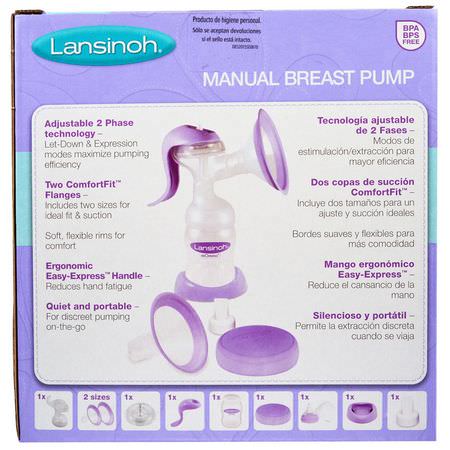 Amning, Moderskap, Mammor, Barn: Lansinoh, Manual Breast Pump, 1 Manual Breast Pump and Accessories