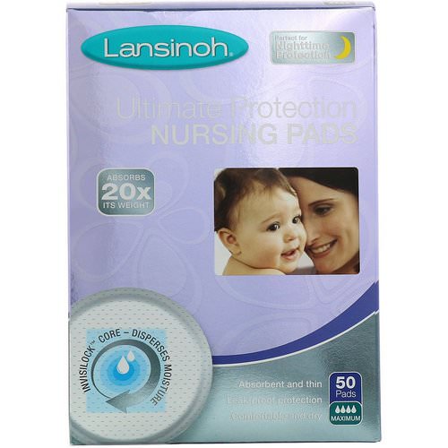 Lansinoh, Ultimate Protection Nursing Pads, Maximum, 50 Pads Review
