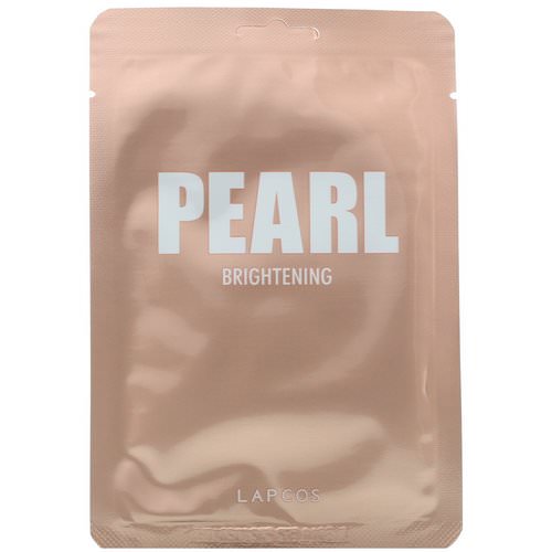 Lapcos, Daily Skin Mask Pearl, Brightening, 5 Sheets, 0.81 fl oz (24 ml) Each Review