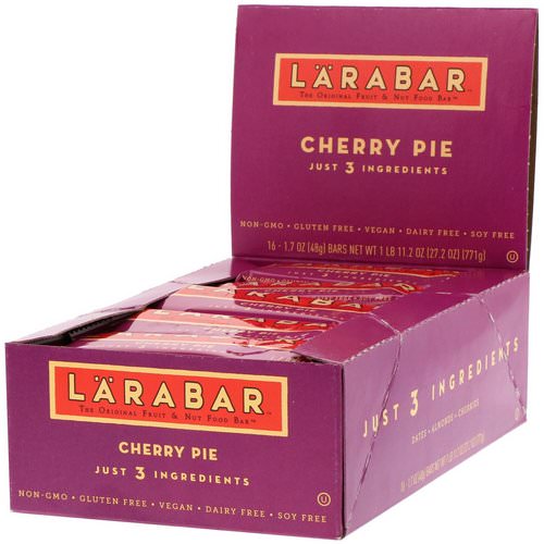 Larabar, Cherry Pie, 16 Bars, 1.7 oz (48 g) Each Review