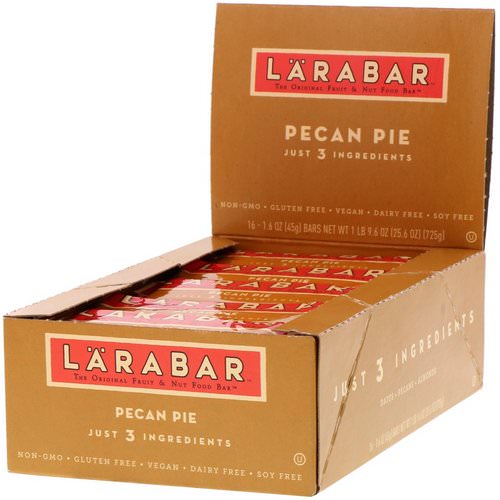 Larabar, Pecan Pie, 16 Bars, 1.6 oz (45 g) Each Review