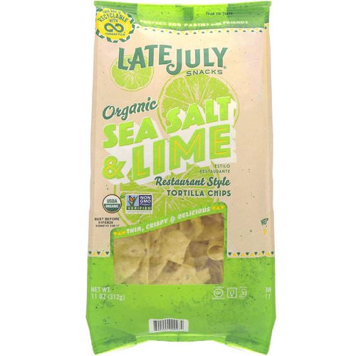 Late July, Organic Tortilla Chips, Sea Salt & Lime, 11 oz (312 g) Review