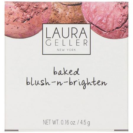 Blush, Face, Makeup: Laura Geller, Baked Blush-N-Brighten, Pink Buttercream, 0.16 oz (4.5 g)