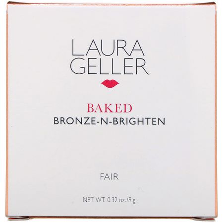 Bronzer, Face, Makeup: Laura Geller, Baked Bronze-N-Brighten, Fair, 0.32 oz (9 g)