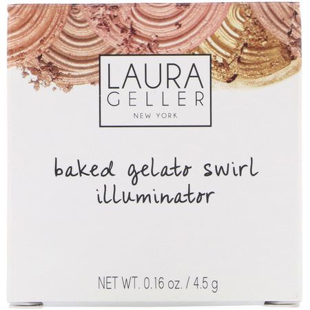 Markör, Ansikte, Smink: Laura Geller, Baked Gelato Swirl Illuminator, Gilded Honey, 0.16 oz (4.5 g)