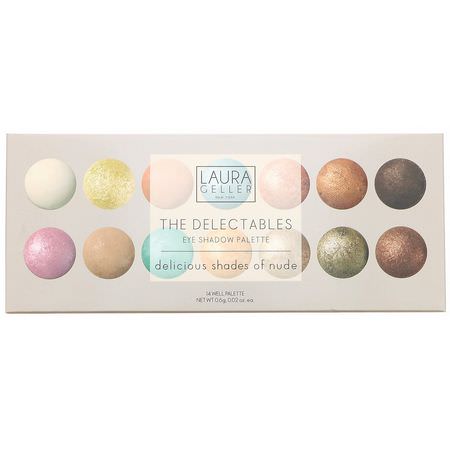 Makeupgåvor, Ögonskugga, Ögon, Smink: Laura Geller, The Delectables Eye Shadow Palette, Delicious Shades of Nude, 14 Well Palette