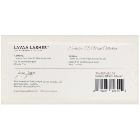 Lavaa Lashes Eyelashes - Ögonfransar, Ögon, Smink