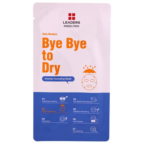 Leaders, Daily Wonders, Bye Bye to Dry, Intense Hydrating Mask, 1 Mask, .84 fl oz (25 ml) Review