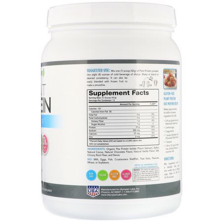 Ärtprotein, Växtbaserat Protein, Sportnäring: Lean & Pure, Plant Protein, Chocolate, 19.3 oz (548 g)