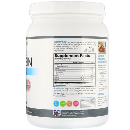 Ärtprotein, Växtbaserat Protein, Sportnäring: Lean & Pure, Plant Protein, Vanilla, 17.4 oz (534 g)